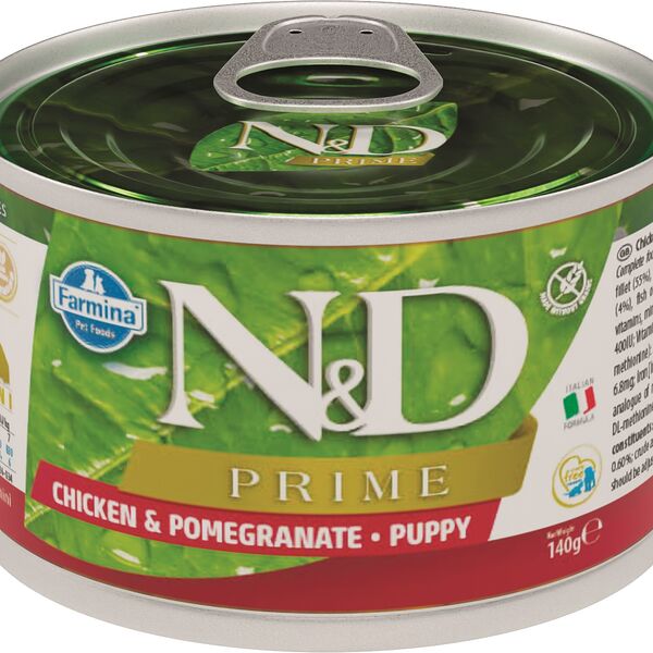 Farmina N&D Dog Prime Puppy Mini консервы для щенков мелких пород Курица и гранат