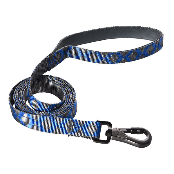 Поводок для собак FOXIE Reflect 1,9x200см c синими полосками
