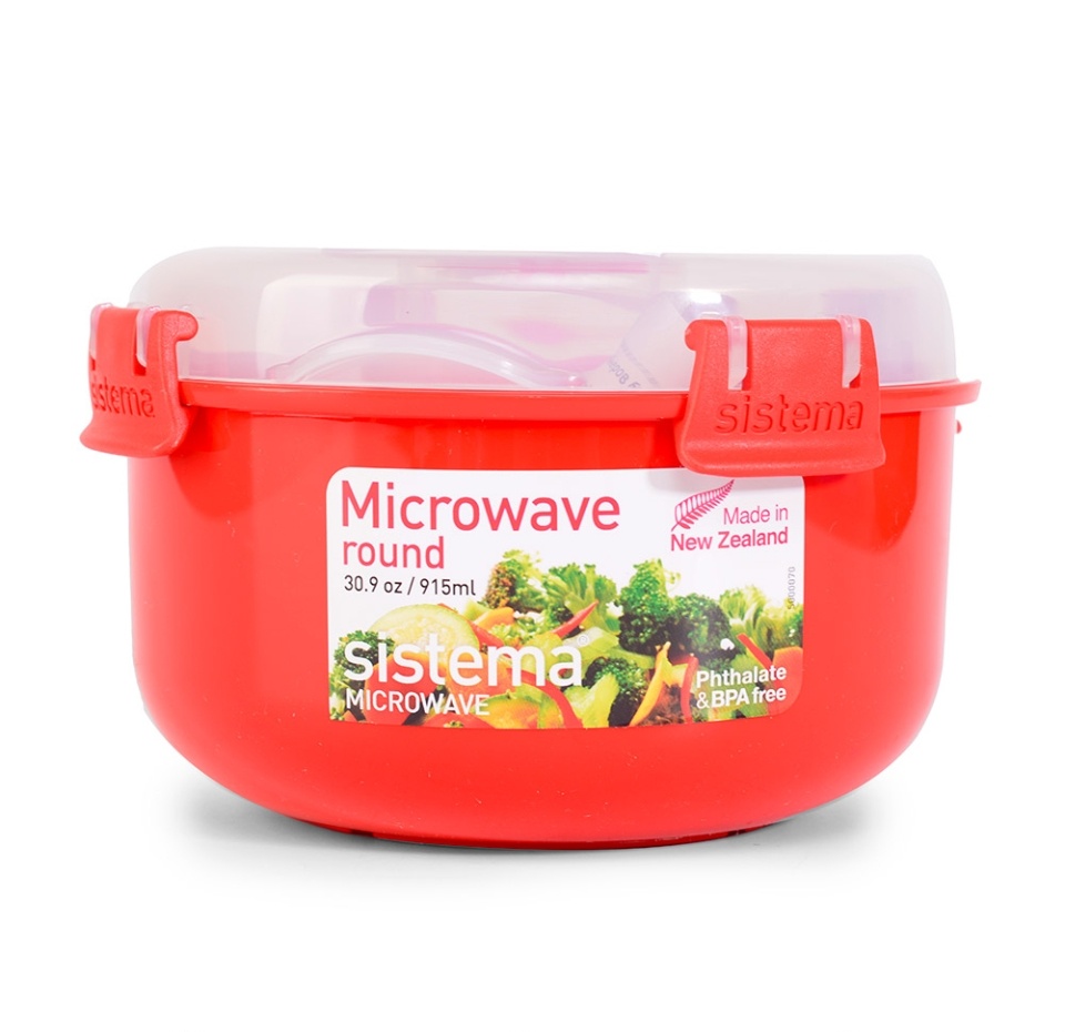 

Контейнер круглый Sistema Microwave 915 мл