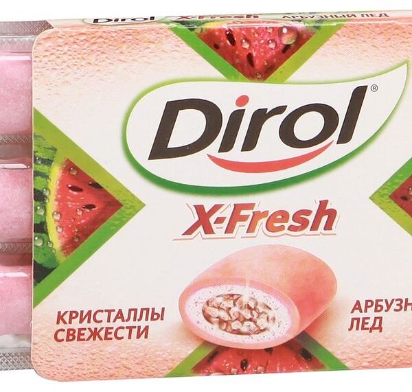 Жевательная резинка Dirol X-fresh Арбузный лёд