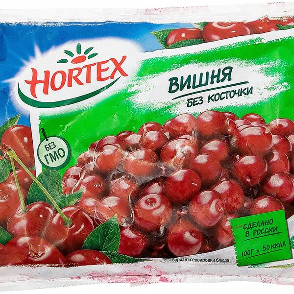 Вишня Hortex без косточки быстрозамороженная, 300г