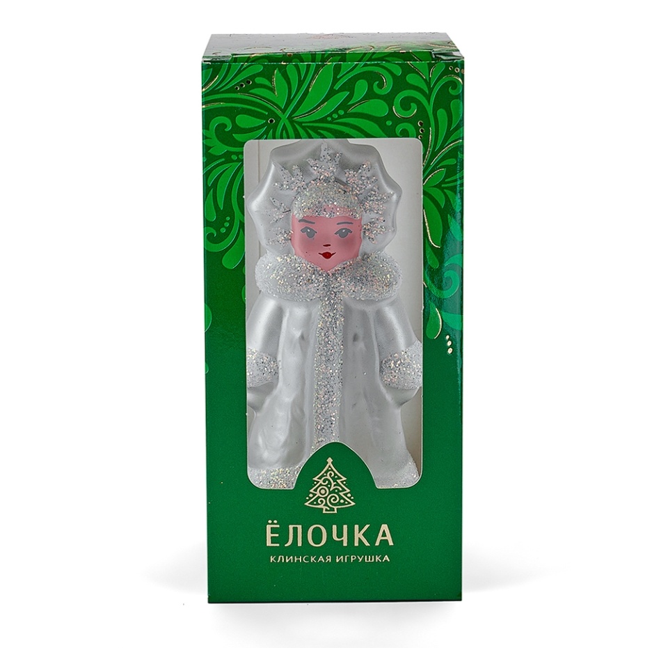 

Игрушка для елки Елочка «Коллекция Традиции» Снегурка 9.6см, стекло, Россия