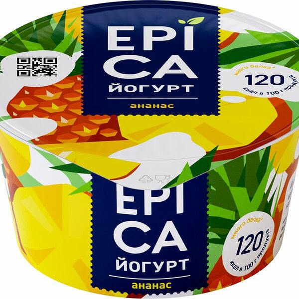 Йогурт Epica ананас 4.8% 130г