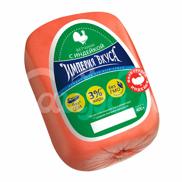 Ветчина с Индейкой 400гр Империя Вкуса Черкизово