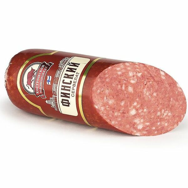 Сервелат варёно-копчёный Костромской МК Финский категория Б