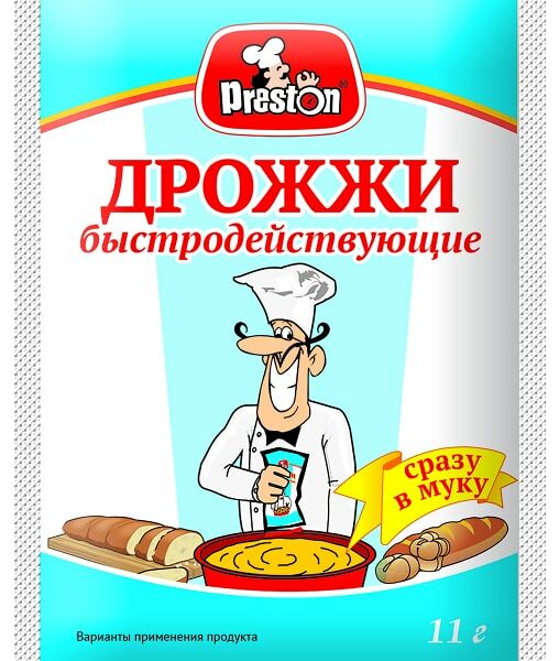 Дрожжи Preston быстродействующие 11г