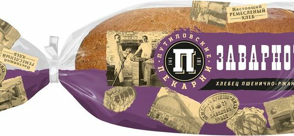Хлебец Путиловские пекарни Заварной пшенично-ржаной 350 г