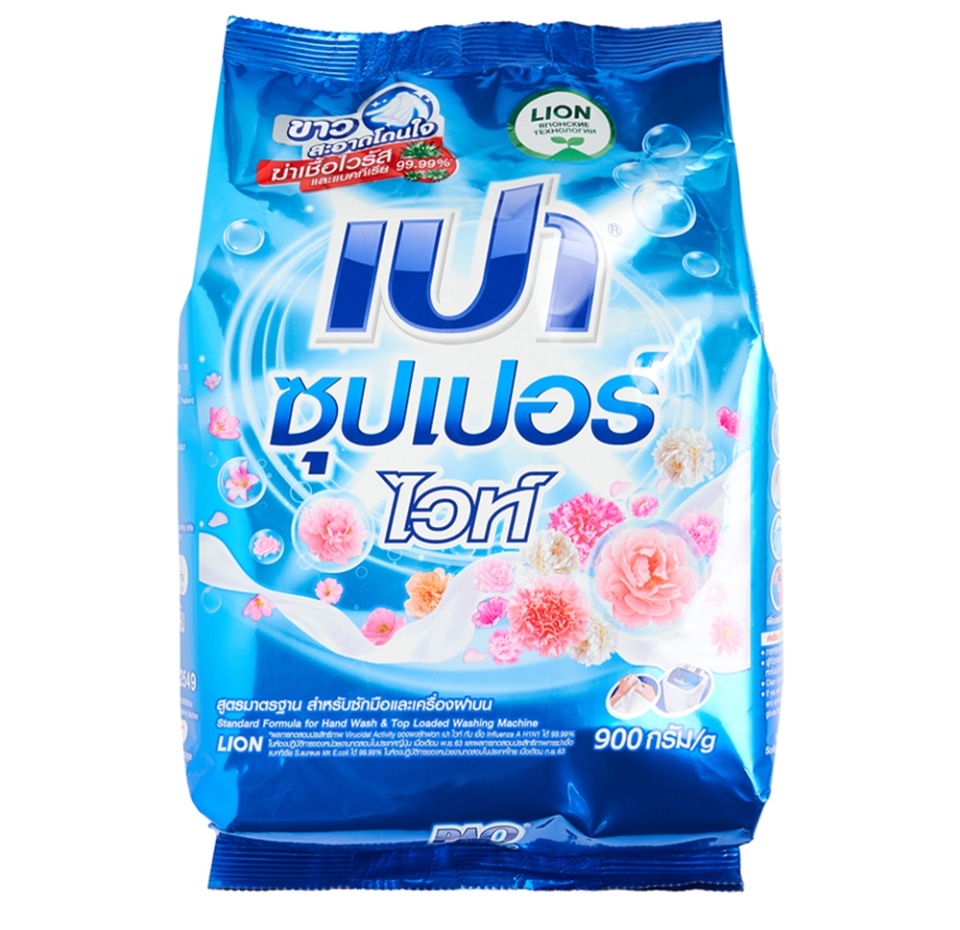 

Порошок Lion Super White антибактериальный для стирки белого и светлого белья 900 г