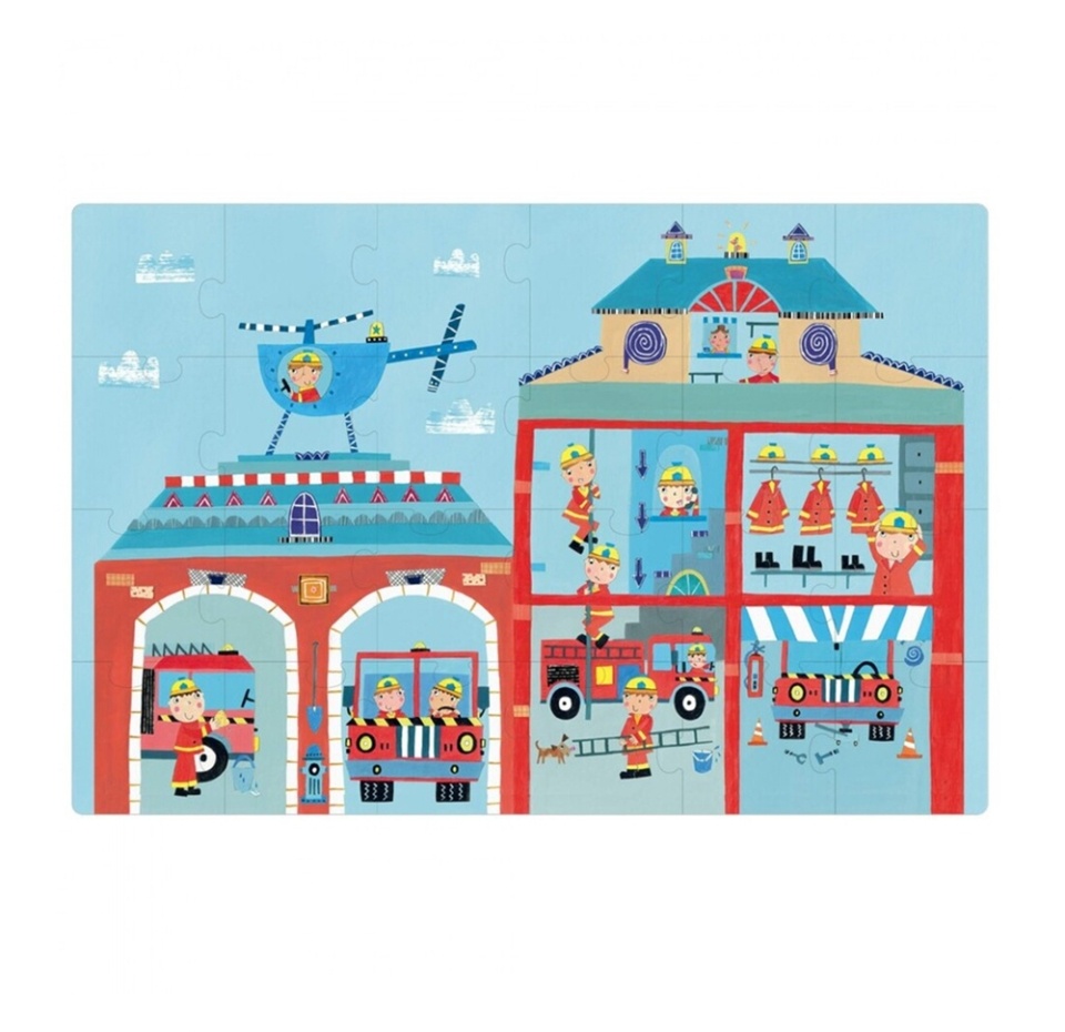 

Пазлы Apli kids «Пожарная станция» (в металлической коробке) от 3-х лет, Испания