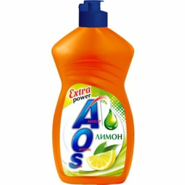 Средство для мытья посуды AOS лимон, 450мл