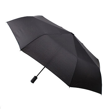 Зонт мужской Flioraj HERO черный 3 сложения автома тп/э спицы сталь/фибергласс ручка прямая SOFT TOUCH купол 116 см, Китай