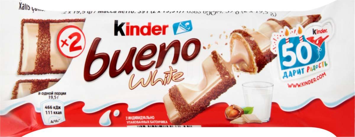

Вафли Kinder Bueno White