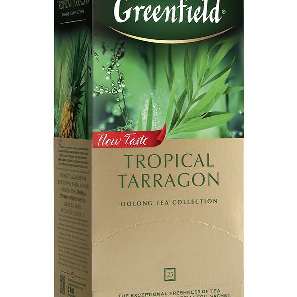 Чай гринфилд 25 пак*2 г зеленый тропикал