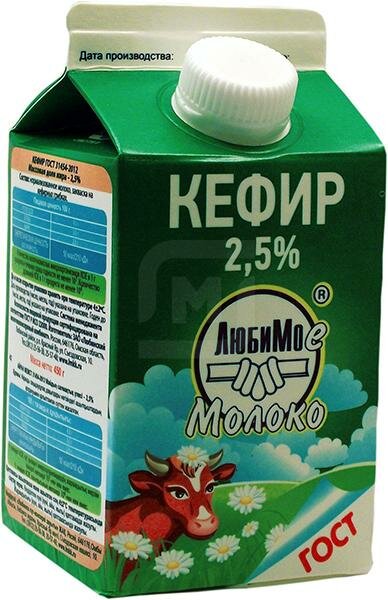 Купить Кефир Любимое Молоко 2.5% по низкой цене с быстрой доставкой от ...