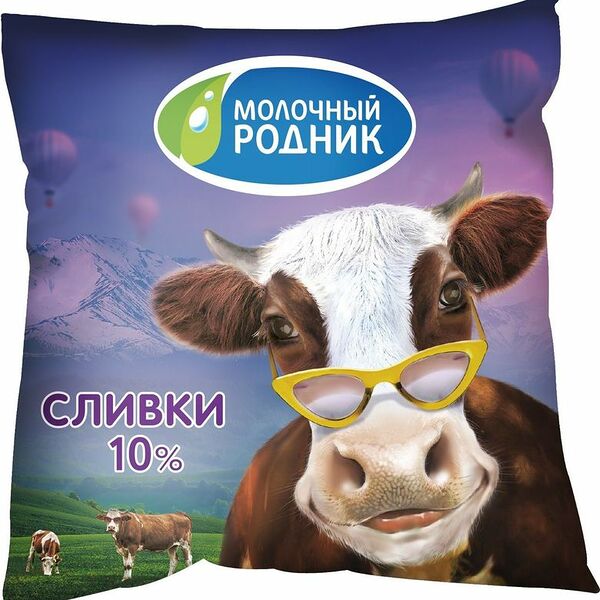 Сливки Молочный родник 10% 400г