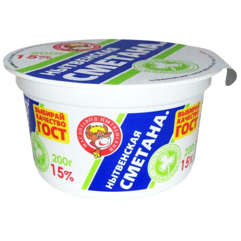 

Сметана Маслозавод Нытвенский 15% 200 г