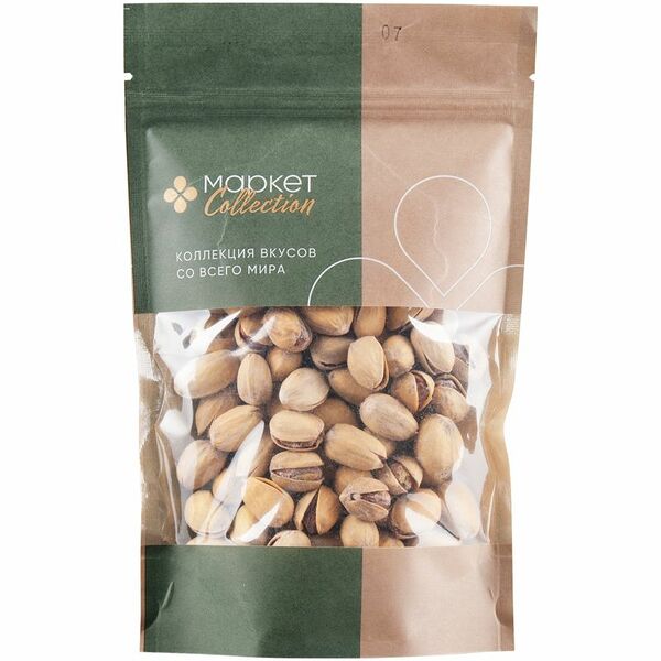 Орехи Market Collection фисташки в скорлупе жареные соленые