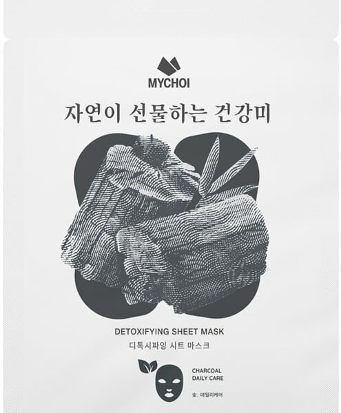 Маска для лица Mychoi Детокс с углем 25г