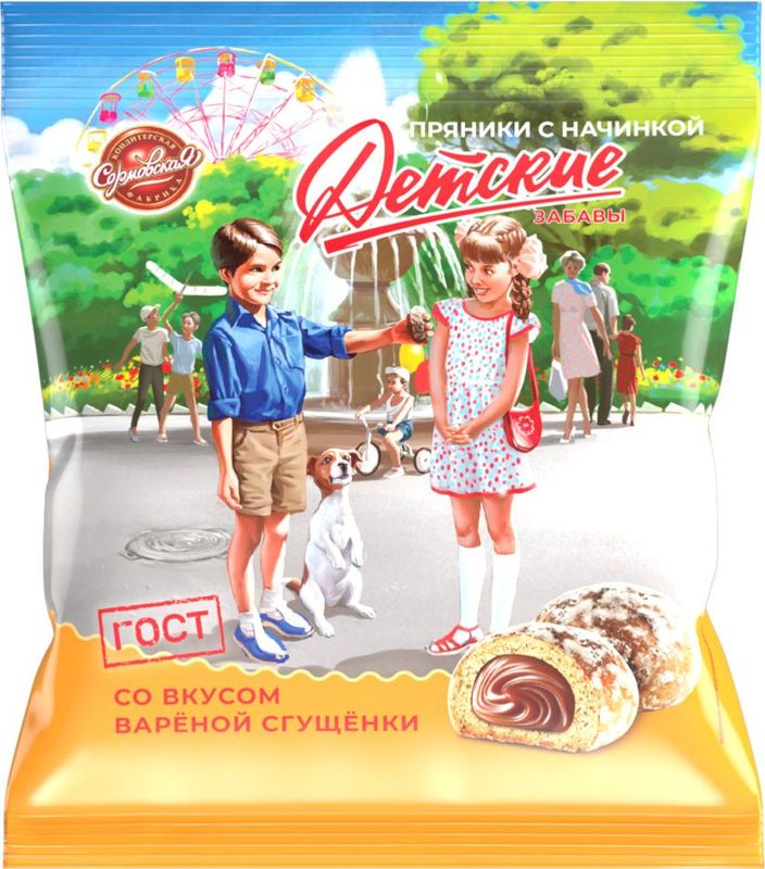 

Пряники Сормовская Кондитерская Фабрика Детские со вкусом вареной сгущенки 300 г
