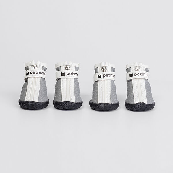 Ботинки для собак S серый (унисекс)