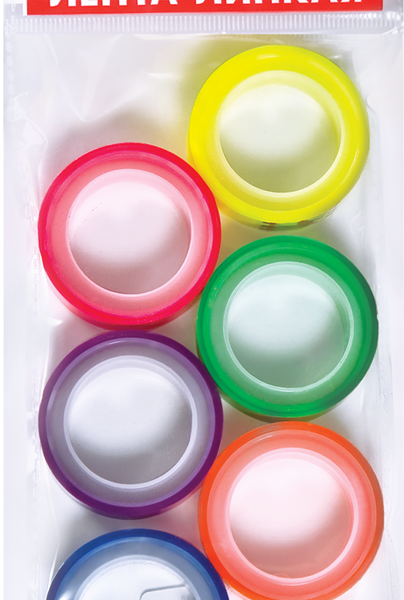 Липкая лента Луч флуоресцентная 12 мм x 5 м Арт. 21С 1398-08, 6 шт