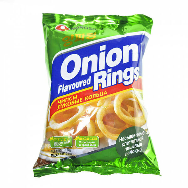 Чипсы луковые кольца Nongshim, 40 г
