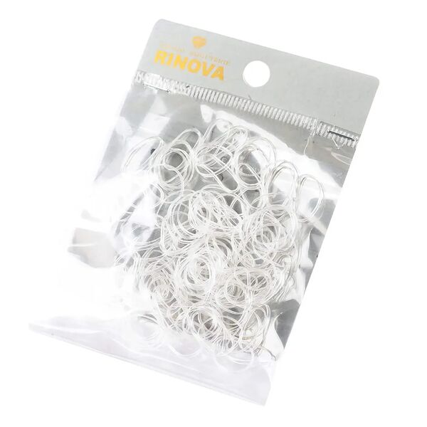 Набор резинок для собачьих волос силикон белый 100 штук