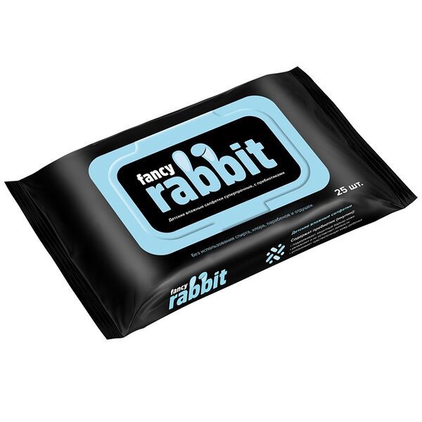 Влажные салфетки детские Fancy Rabbit 25шт, США