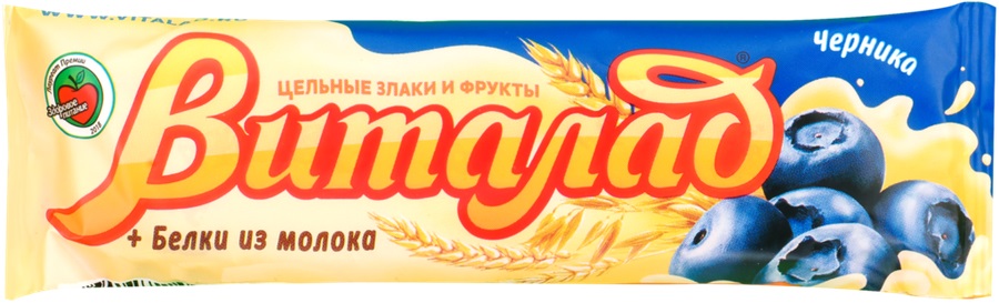 

Батончик фруктово-злаковый ВИТАЛАД Черничный 40 г