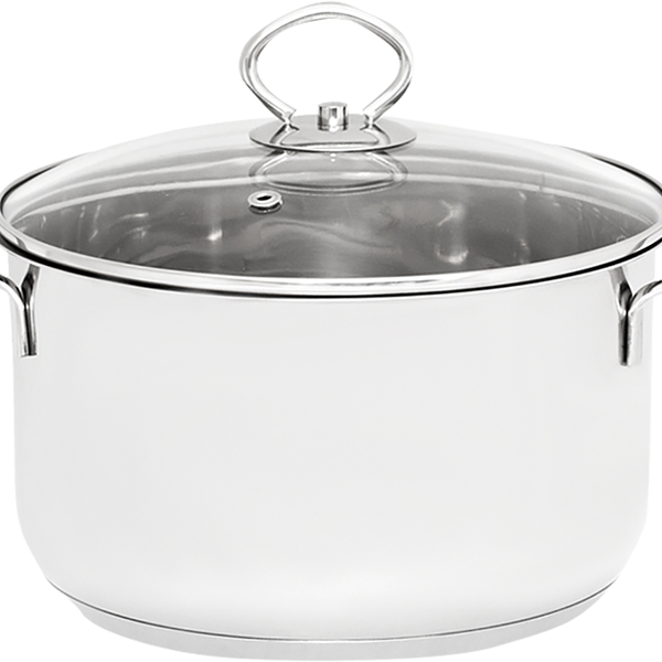 Кастрюля с крышкой ATTRIBUTE Augusta 5л, нержавеющая сталь Арт. ASS424