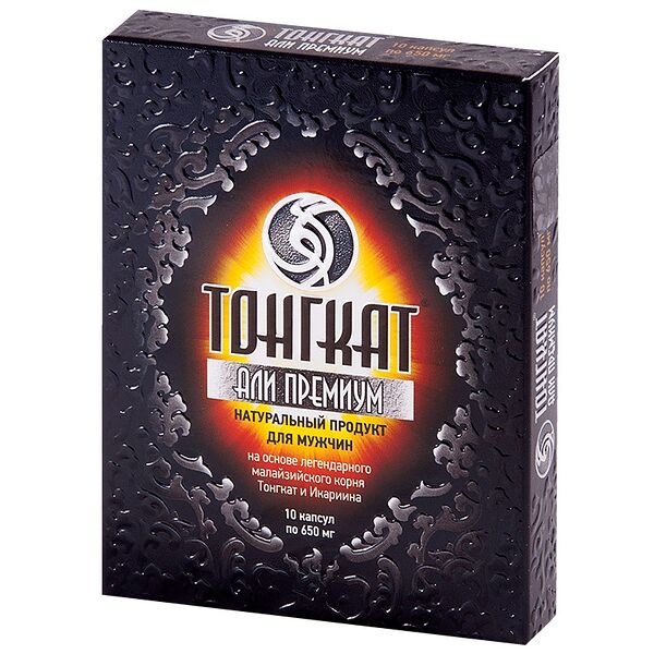 Тонгкат Али Премиум капсулы 650 мг 10 шт 