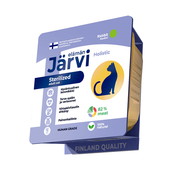 Jarvi мясной паштет с кроликом для стерилизованных кошек 100 г.