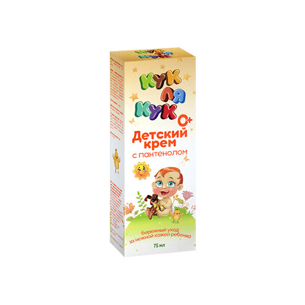 Крем детский Кук ля кук с пантенолом 0+ 75мл