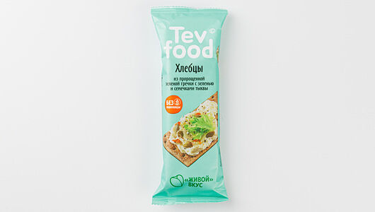 Хлебцы из зеленой гречки с зеленью и семечкой тыквы