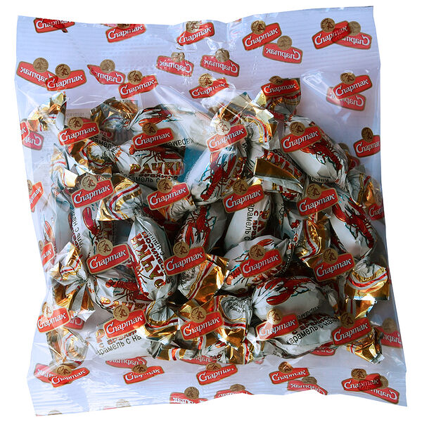 Карамель Рачки с арахисом б.пар.мет. вес 150г Спартак