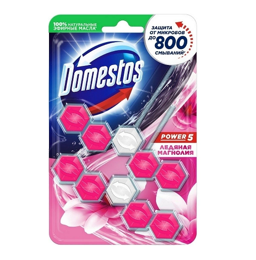 Блок для унитаза Domestos Power 5 Ледяная магнолия