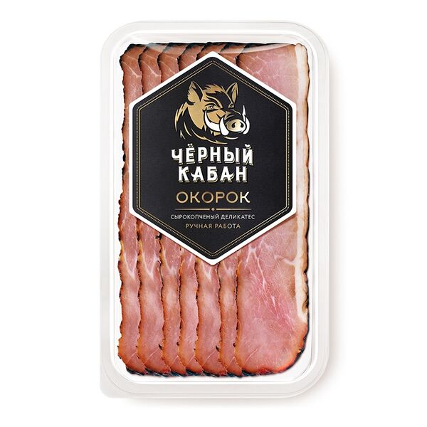 Окорок Клинский Черный Кабан сырокопченый нарезка 95г