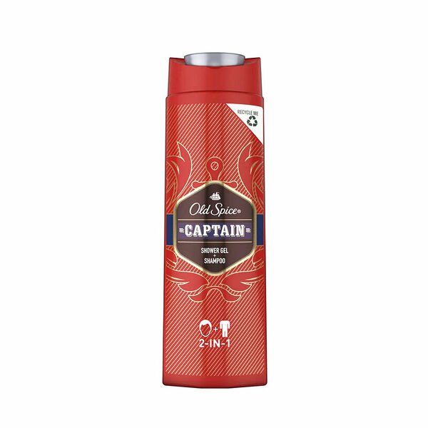 Гель для душа и шампунь Old Spice Captain 2в1 400мл