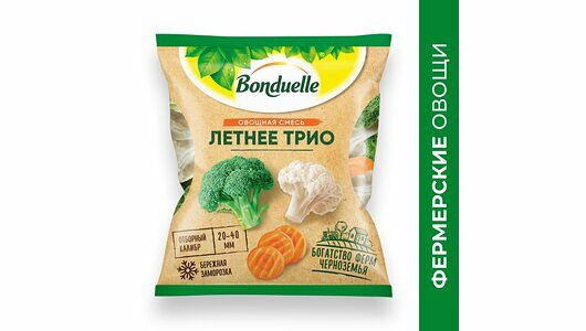 Овощи Bonduelle Летнее трио, смесь замороженная, 400 г