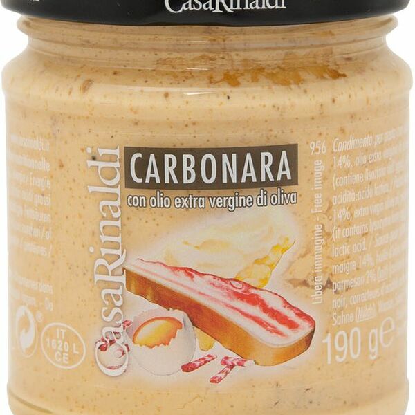 Соус Casa Rinaldi Карбонара сливочный, 190мл