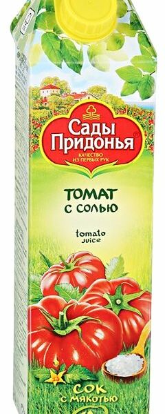 Сок Сады Придонья томат с солью с мякотью восстановленный