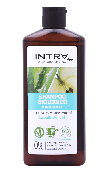 Шампунь INTRA Capelli Delicati для для тонких волос, яблоко и алоэ