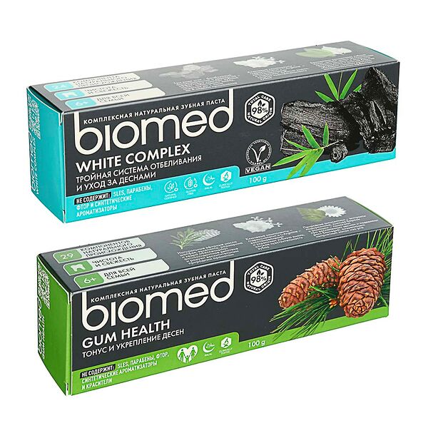 Зубная паста biomed отбеливающая/здоровье десен