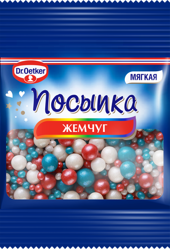

Посыпка Dr.Bakers Жемчуг цветной 10 г