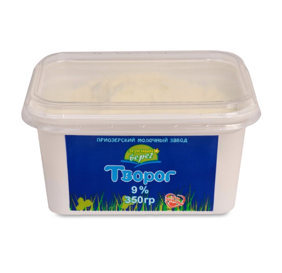 

Творог Зеленый берег 9% 350 г