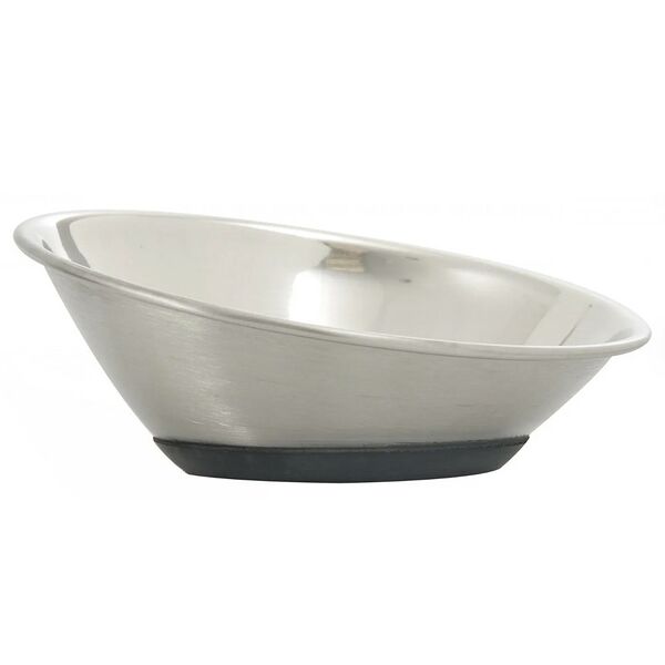 Миска для кошек FLAMINGO на резинке металл 15см, 300мл