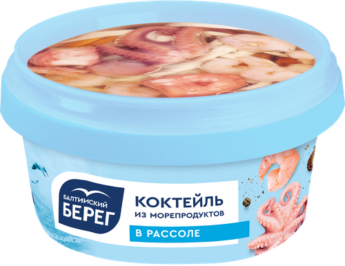 

Коктейль Балтийский берег из морепродуктов в рассоле 210 г