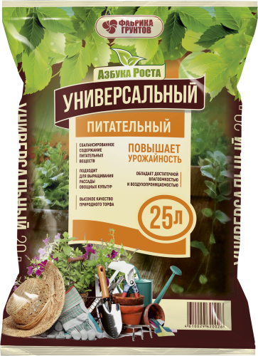 

Грунт Фабрика грунтов Азбука роста универсальный 25 л