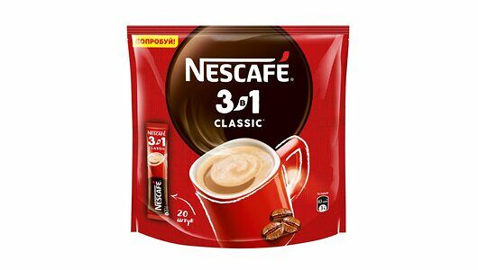 Напиток Nescafe 3в1 Classic кофейный классический, 20 шт x 14,5г
