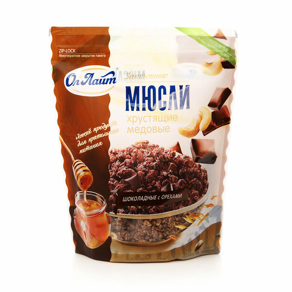 Мюсли запеченные хрустящие медовые ТМ ОпЛаит